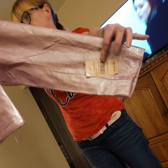 Genuine Wilsons Leather Designed by Maxima Barbie Doll Pink Vintage Skirt Suit. - Picture 8 of 9